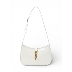 Life Stylish حقيبة كتف جلد لامع - ابيض - ZC-7