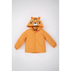 Defacto Baby Boy Hooded Regular Fit Mont - Yellow