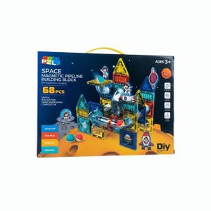 مكعبات بناء أنابيب الفضاء (68 قطعة)