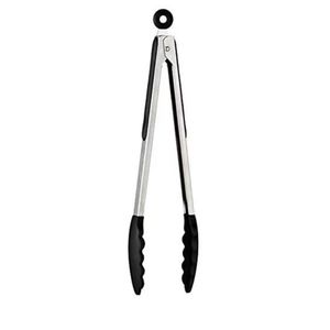 Silicone Stainless Steel Cooking Kitchen Tongs 