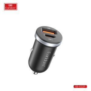 Earldom ES-CC27 شاحن سيارة 30W USB A- USB C- توصيل طاقة سريع