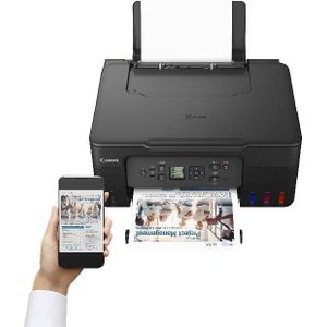 Canon PIXMA G3470 Wireless Colour 3-in-1 Refillable MegaTank Printer- Black, 3 Years Official Warranty