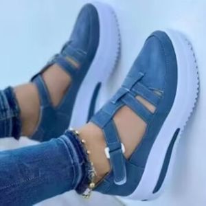 Fashion (Black)2022 New Ladies Sneakers Lace Up Wedge Heel Vulcanized Shoes  Thick Sole Casual Shoes Large Size 43 Women Shoes Zapatos De Mujer ACU @  Best Price Online