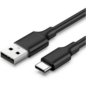 Ugreen كابل  USB-A 2.0 ذكر إلى USB-C ذكر للشحن السريع بقدرة 3 أمبير ونقل البيانات مع طلاء بالنيكل، سرعة نقل 480 ميجابت في الثانية، حماية من زيادة الجهد (أسود) (3 متر)