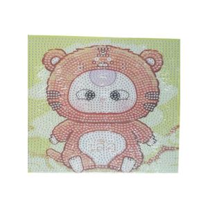 Diy 3D Diamond Painting Kit for Kids Develop Focus Skills and Patience, Improve Visual Coordination 20 X 20 cm