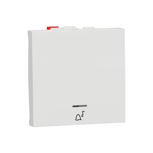 Schneider Electric Push-Button, New Unica, Mechanism, + No Push-Button, 10A, 2 Modules, Screwless Terminals, Ip4X, White