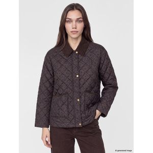 LC Waikiki Velvet Shirt Collar Leopard Patterned Women's Puffer Coat