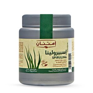 Imtenan اسبيرولينا طبيعية 100% سوبر فود مصدر غني بالبروتين والحديد - 140 جم