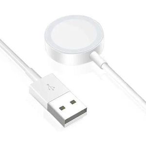 Magnetic charging cable compatible with Apple Watch Series X8 Ultra/X8+ Lite/X8 Ultra/X8 Ultra Max/X9 Ultra/X9 Ultra 2/X9 Plus Ultra 2/X9+ Ultra 2 - White
