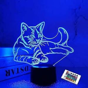 General  3D Night Light, 16 Colour Changing LED Lamp with Remote Control, Illuminated Base – Decorative LED Platform