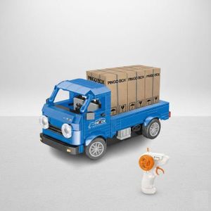 RC Building Block Pickup Truck – 267-Piece DIY Construction Vehicle Kit – 2.4GHz Remote Control STEM Educational Toy – Durable ABS Blocks with Rubber Grip Wheels – Perfect Gift for Boys & Girls Ages 6+