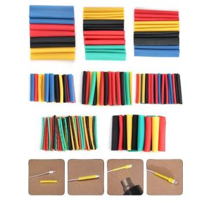 164 Pcs Heat Shrink Tubing Kit (2:1 Ratio) – Multi-Color Electrical Wire Insulation Sleeves & Cable Wrap – Waterproof, Flexible Shrink Wrap for DIY, Wire Repair & Cable Management – Safe, UL Approved Set 8 Sizes.