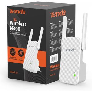 tenda جهاز موسع ومقوي مجال شبكة الواي فاي  A9 N - 300 ميجابايت في الثانية