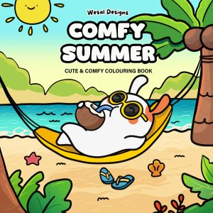 كتاب تلوين 40رسمه Comfy Summer مقاس20*20سم A7