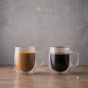 Glass Valley Tea Mug pyrex glass Large 250 mm - Clear Glass