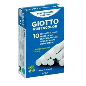 Giotto Chalkboard 10-piece French white chalk