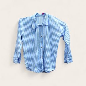 Women's oversized button-up blouse for summer fit to 85 k.g