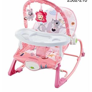 كرسي بيبي 4 في 1 متعدد الاستخدامات للأكل والهزاز بموسيقى