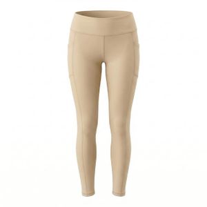 Plain Comfy Leggings For Girls - Beige
