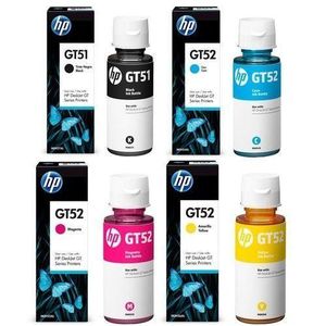 HP set GT51- gt52- Printer Ink Bottle- 4 colors original 