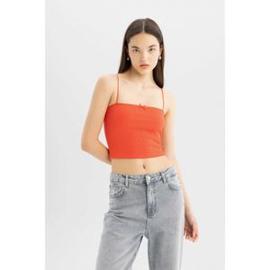 Defacto Slim Fit Camisole Tank Top - Lt.Red