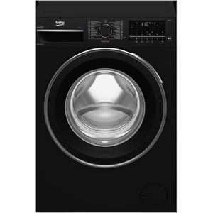 Beko Washer 10 KG - 1600 RPM - Steam - Extra Large Door - Bluetooth Control And Notifacation - Digital - Piano Black - B3WFU501040BCI