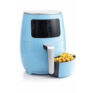 Group Tiger مقلاة هوائية من جروب تايجر، سعة 4.5 لتر، 1400 واط، 4 في 1 متعددة الوظائف للقلي والخبز والشواء والتحميص، 6 وظائف، لون أزرق