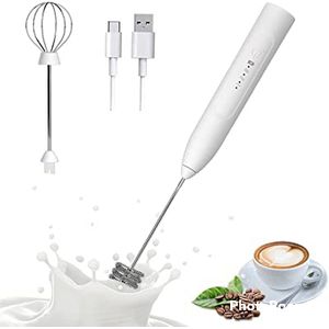 1pc, Electric Milk Frother, Handheld With Stainless Steel Stand,  USB-charging Foam Maker, Mini Blender And Electric Mixer Coffee Frother For  Frappe, L