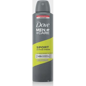 Dove Sport Active + Fresh Men Anti-Perspirant Deodorant Spray 250ml - 48h Protection