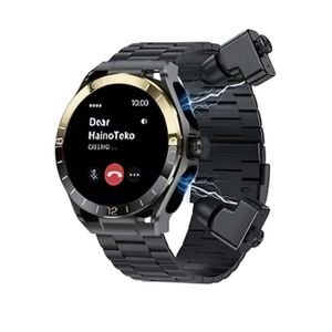 Haino Teko  ST-15 Smartwatch with 1.7 Inch AMOLED Always On Display Built In Wireless Earbuds Bluetooth 5.1 Calling IP68 Health Monitoring Heart Rate SpO2 Sleep Tracking Sports Modes 3 Straps Android iOS