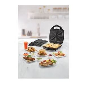 Black + Decker Sandwich Maker, 750 Watt, Black - TS2000, Best price in  Egypt