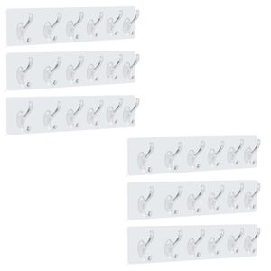 Adhesive Silicone Hangers for Hanging - 6 Hooks, 6Pcs