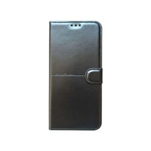 جراب قلاب من الجلد بالكامل - جراب جلدي أمامي وخلفي متوافق مع هاتف Xiaomi Redmi Note 10 5G - أسود