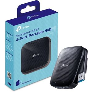 TP-Link موزع بيانات محمول USB 3.0 بـ4 منافذ من تي بي- لينك لأجهزة ماك واي ماك وماك بوك برو اير والترا بوك متوافق مع انظمة ويندوز وماك او اس اكس ولينكس (UH400)