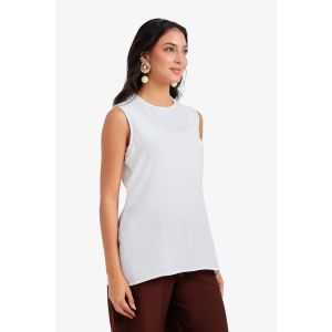 Carina Textured Sleeveless Blouse