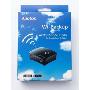 Apotop  Wireless backup device and wireless router and wireless streamer and mobile backup and power bank D23 Black 