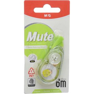 M&G Chenguang Mute Correction Tape, 6m x 5mm for Quiet, Precise Writing Error Corrections - 1pcs- No:ACT75671