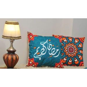 ramadan cushion covers 2 psc velvet material size 45*45