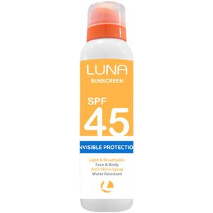 Luna واقي شمس شفاف بحماية 45 _150 ملل