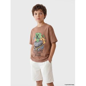 LC Waikiki Minecraft Print T-Shirt For Boys