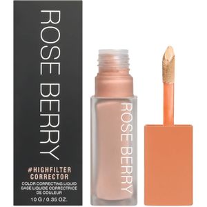 Rose Berry  مصحح هايلايتر وقاعدة سائلة لتصحيح اللون طراز - RB-1087 من روز بيري، 10 جم، لون خوخي فاتح 01