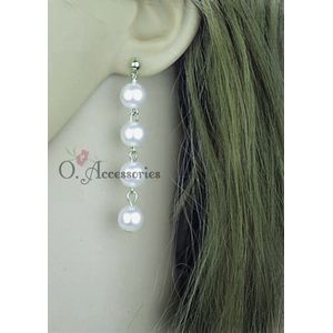 O Accessories حلق لولي أبيض من O Accessories - تصميم أنيق يناسب جميع المناسبات