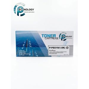 PC TECHNOLOGY خرطوش حبر ليزر  تونر بانتوم أسود PD-219 1600 صفحة - /عالي الجودة لـ P2509 M6509 M6559 M6609