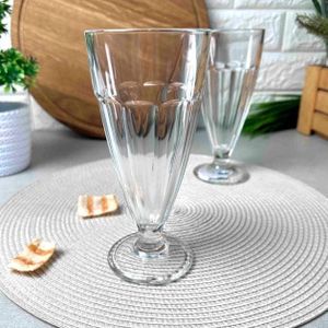 كوب زجاجي شفاف لمشروبات الميلك شيك 9