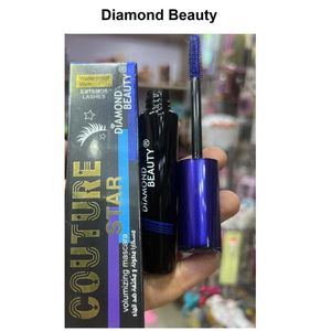 Diamond Beauty Smudge-Resistant Mascara with Silicone Brush for Length / Lift -mascara, silicone brush, black mascara, lash lengthening, volumizing mascara, eye makeup, smudge-proof mascara, long-lasting mascara