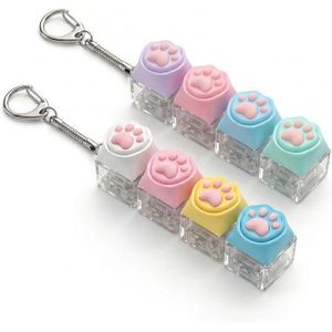 Anti-Stress Keyboard Keyring Toy - Portable Keychain, Quiet Click Keychain, Stress Relief and Anxiety Relief, Suitable for Skin Picking, Focus and Relaxation
