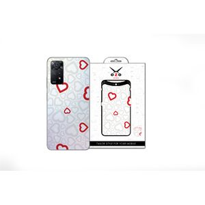 OZO Skins Transparent Bright Love Heart (SV517BLH) (Not For Black Phone) For Xiaomi Redmi Note 11 pro 5G