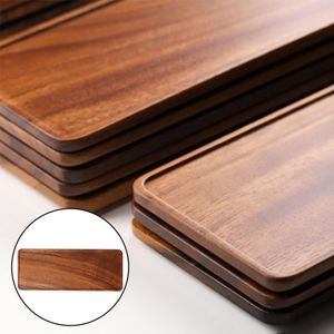 Bamboo Wooden Serving Tray Tea Breakfast Serving Trays Modern