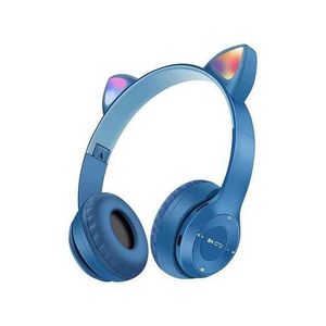 P47 P47M Over-Ear BT 5.0 Wireless Headphone With TF Card Slot - Dark Blue