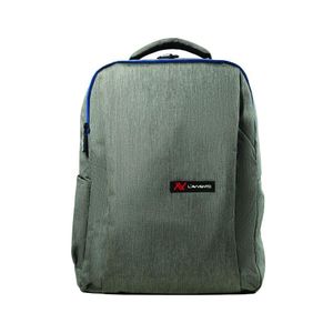 LAVVENTO L'avvento (BG728) Laptop Backpack, Made by High Quality Material with Zipper Puller fits up to 15.6" with USB Power Socket - Gray